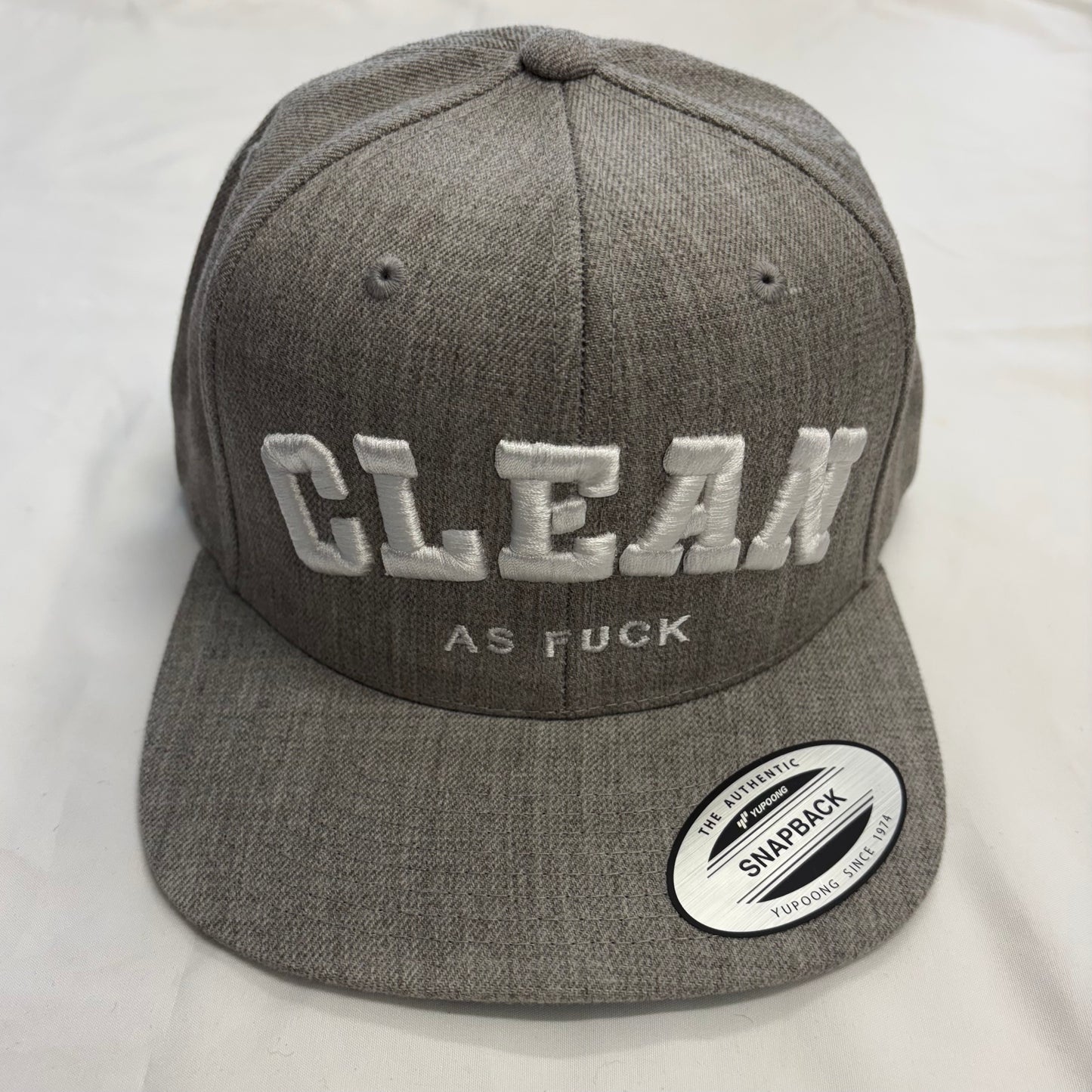 Clean As Fu*k flat brimmed snapback