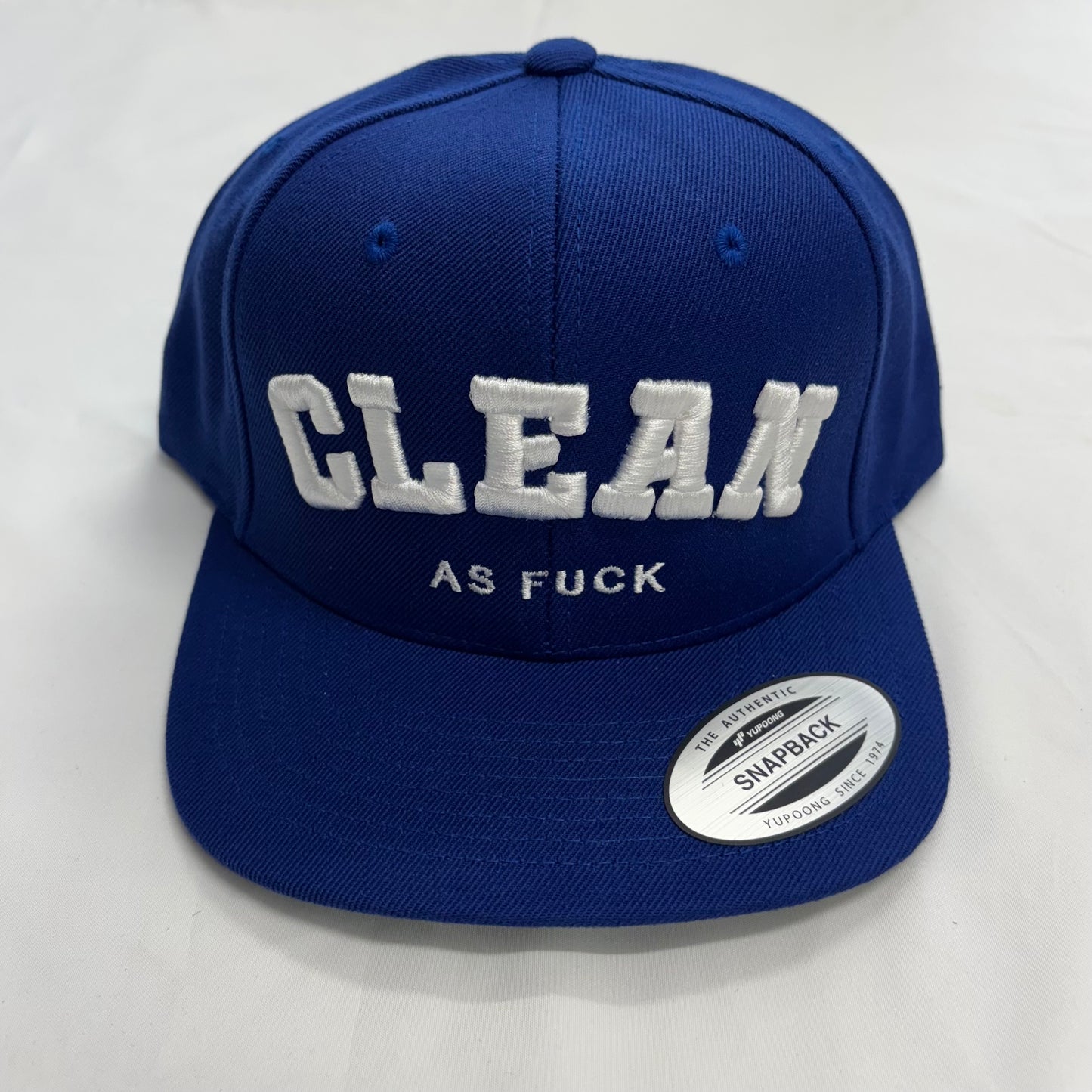 Clean As Fu*k flat brimmed snapback
