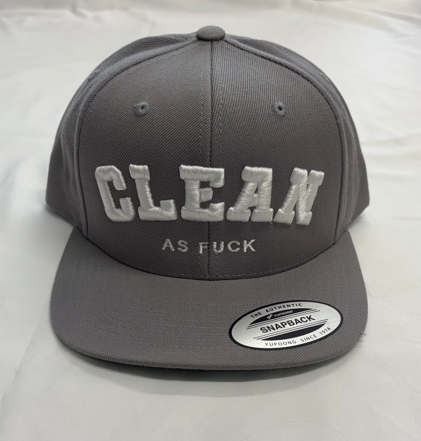 Clean As Fu*k flat brimmed snapback